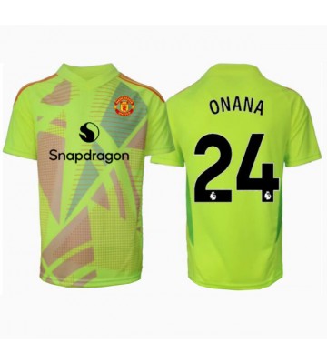 Manchester United Andre Onana #24 Målmand Replika Udebanetrøje 2024-25 Kortærmet